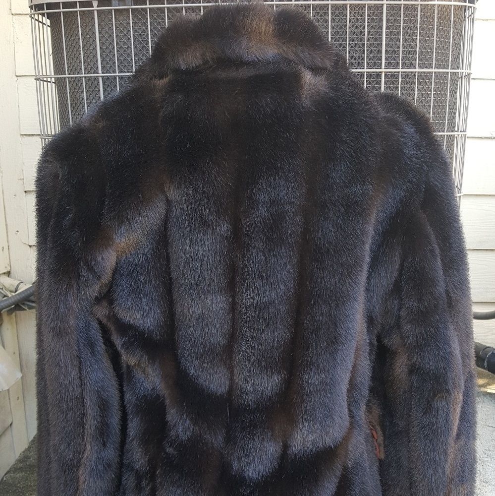 Marvin Richards Faux Fur Coat Size L
